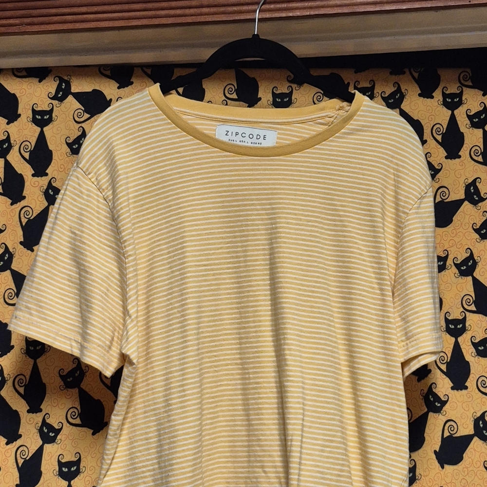 Zipcode Yellow Striped Top - Picture 7 of 7